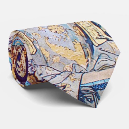 Cravate Alphonse Mucha déesse (Roulé)