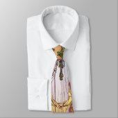 Cravate Alphonse Mucha Peacock (Attaché)
