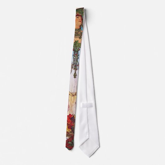 Cravate Alphonse Mucha Peacock (Dos)