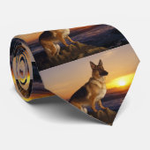 Cravate Alsaciens au coucher du soleil (Roulé)