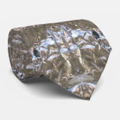 Cravate Aluminium Foil Crinkled Wrapper Art Abstrait (Roulé)