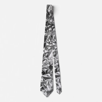 Cravate Aluminium Foil Design couleur argent