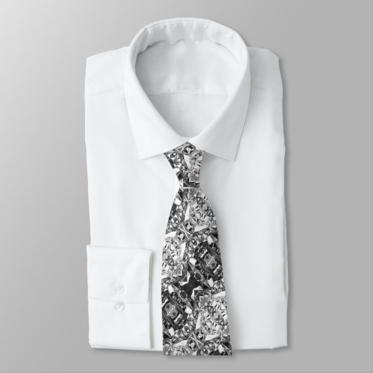 Cravate Aluminium Foil Design couleur argent (Attaché)