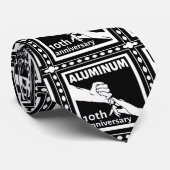 Cravate ALUMINUM cadeau traditionnel 10e anniversaire mari (Roulé)