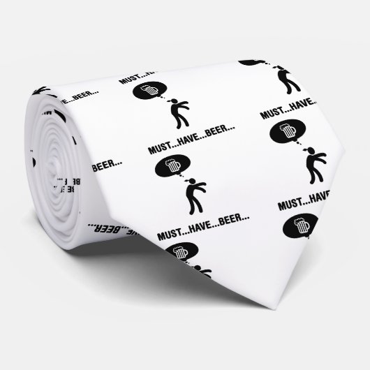 Cravate Amant de bière (Roulé)
