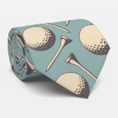 Cravate Amant de golf (cru) (Roulé)