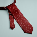 Cravate Amateurs de caféine Molecule Rouge<br><div class="desc">Molécules de caféine conception motif. 

Vous cherchez une couleur différente ?Pas de problème ! Il vous suffit de cliquer sur le bouton "Customiser" et de sélectionner la couleur arrière - plan de votre choix.</div>