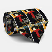 Cravate Ambassadeurs Art Nouveau vintage, Toulouse Lautrec (Roulé)