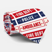 Cravate Ambulance de police des incendies Thunder_Cove (Roulé)