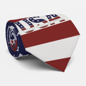 Cravate America Drapeau américain Motif américain (Roulé)