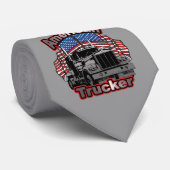 Cravate America Trucker Mens Necktie pour Conducteurs de C (Roulé)