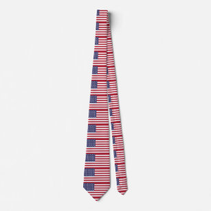 Cravate américaine du drapeau américain