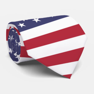 Cravate américaine du drapeau américain