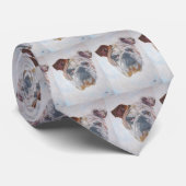 Cravate American Bulldog Artistic Pet Portrait (Roulé)