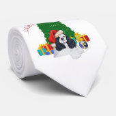 Cravate American Cocker Spaniel Christmas (Roulé)