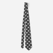 Cravate American Eskimo Chien Silhouettes Eskies Motif (Dos)