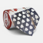 Cravate American Flag patriotique guitare thème musical (Roulé)