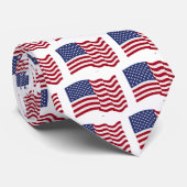 Cravate American Flag Waving (Roulé)