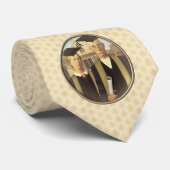 Cravate American Gothic Graduo Cameo on Gold Sheen (Roulé)