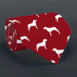 Cravate American Pit Bull Terrier Silhouettes Motif Rouge<br><div class="desc">Ce cravate motif de silhouettes Pit Bull rouge et blanc fait un grand cadeau pour les papas de chien! Disponible dans une variété de couleurs, cette cravate cool fait une déclaration pour toute personne qui aime un American Pit Bull Terrier. Un cadeau génial pour le type qui porte une cravate...</div>