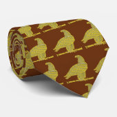 Cravate American Vintage Eagle, ajouter du texte (Roulé)