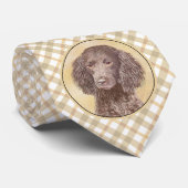 Cravate American Water Spaniel Peinture - Original Dog Art (Roulé)