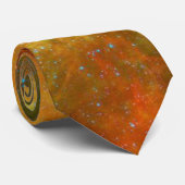 Cravate Amérique du Nord Nebula Orange Necktie (Roulé)