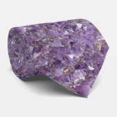 Cravate Amethyst Abstract Pattern (Roulé)