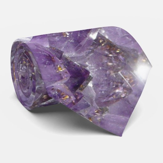 Cravate améthyste lilas (Roulé)