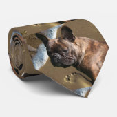 Cravate Amis Bouledogues Français French Bulldog (Roulé)