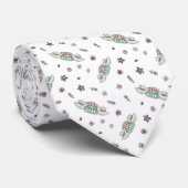 Cravate AMIS™ | Central Perk Coffee Motif d'aquarelle (Roulé)