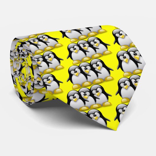CRAVATE AMIS DE PINGOUIN DE LINUX TUX (Roulé)