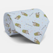 Cravate AMIS™ | Polka Dot Central Perk Motif (Roulé)