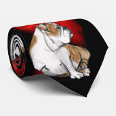 Cravate Amour de bouledogue (Roulé)