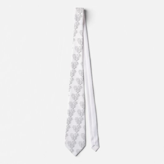 Cravate Amour de maths (Devant)