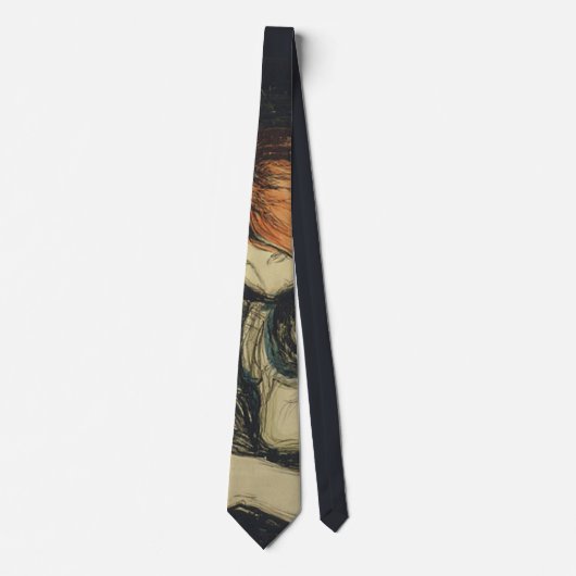 Cravate Amour et douleur (Le Vampire) (par Edvard Munch) (Devant)