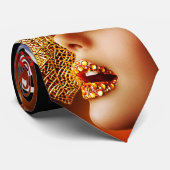 Cravate AMOUR et LUXE par PEAF DOVE© (Roulé)