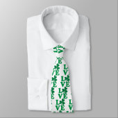 Cravate AMOUR shamrock (Attaché)