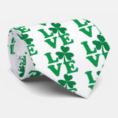 Cravate AMOUR shamrock (Roulé)