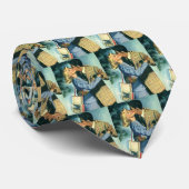 Cravate Amour vintage et romance, Danse de Noël (Roulé)