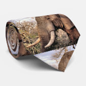 Cravate Amoureux de l'art de l'éléphant (Roulé)