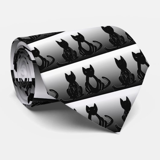 Cravate Amoureux de les chats (Roulé)