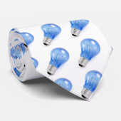 Cravate Ampoule bleue (Roulé)