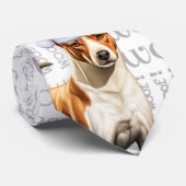 Cravate Amusant Amoureux des chiens de Noël Basenji (Roulé)