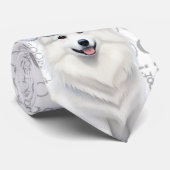 Cravate Amusant Amoureux des chiens de Noël Eskimo américa (Roulé)