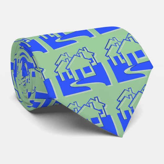 Cravate amusant des maisons (Roulé)
