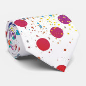 Cravate Amusant Festif et Joyeux Abstrait (Roulé)