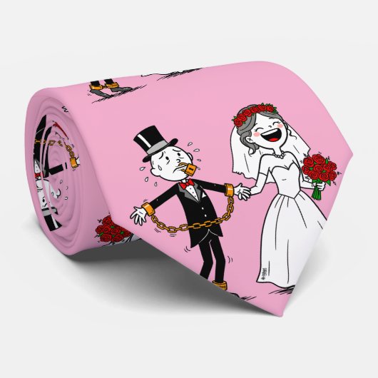 Cravate Amusant mariage heureux (Roulé)