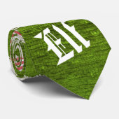 Cravate Amusement chic de vacances de vert de costume (Roulé)
