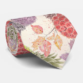 Cravate Ananas, couple sucré, fruits, aquarelle (Roulé)